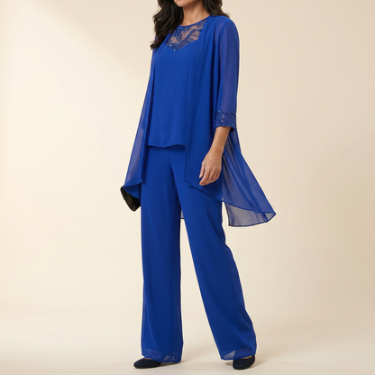 Three-Piece Pantsuit | Clova Women's Fashion