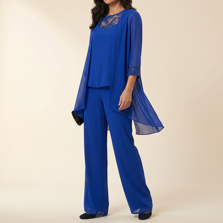 Three-Piece Pantsuit | Clova Women&