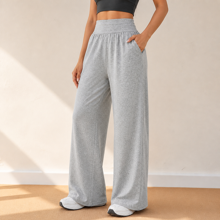 Lunessa High-Waist Wide-Leg Sweatpants for Effortless Style | Clova Women&