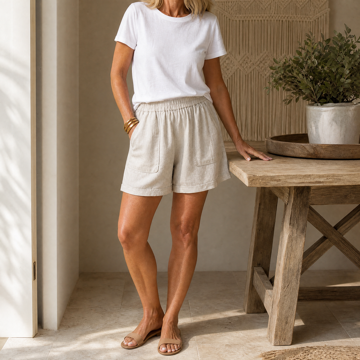 Loose Shorts with Deep Pockets — View 2 | Clova