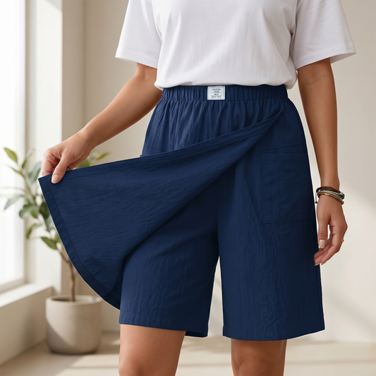 Wrap-Front Skort with Hidden Shorts | Clova Women's Fashion
