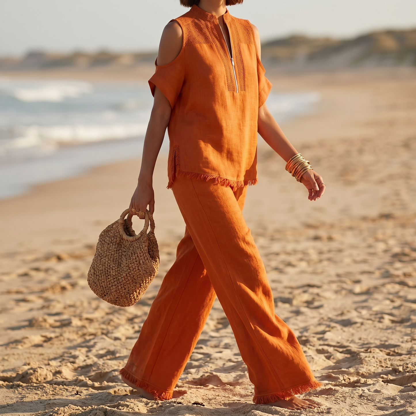 Crochet Linen Vacation Set — View 2 | Clova