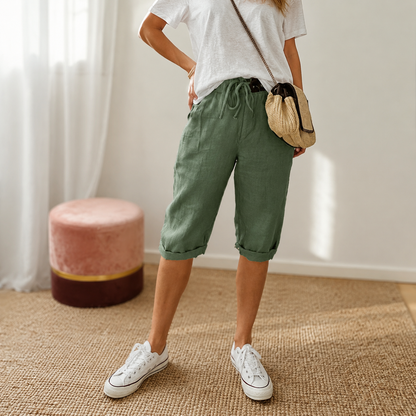 Lunaire Capri Pants for Effortless Summer Style — View 4 | Clova