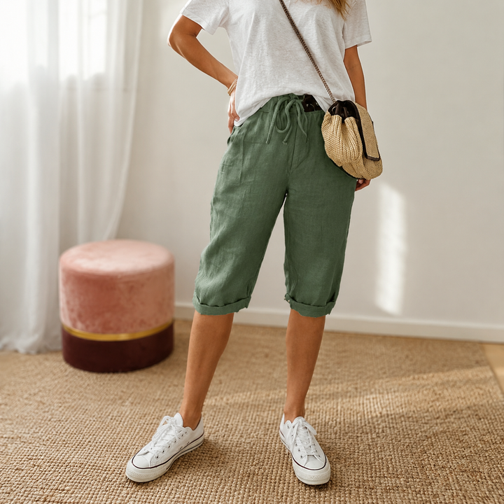 Lunaire Capri Pants for Effortless Summer Style — View 4 | Clova