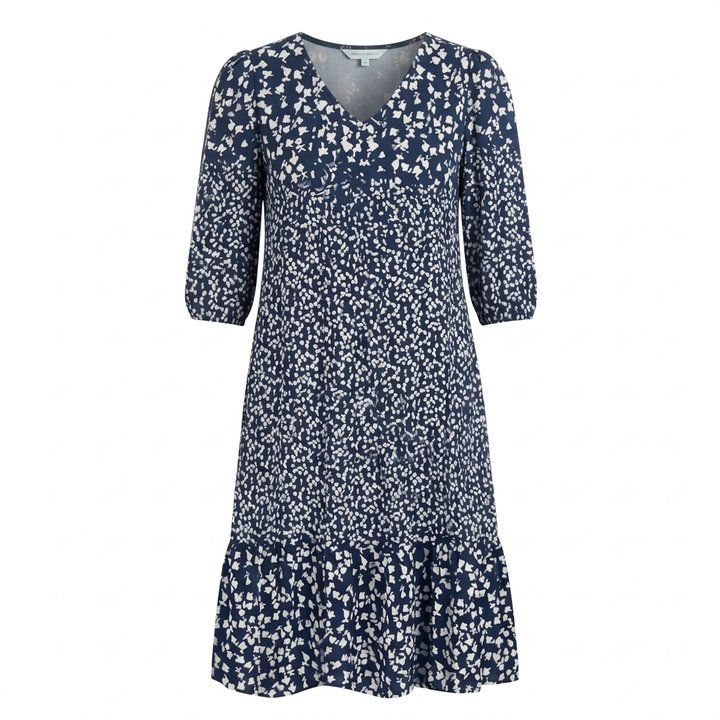Breezy Floral Midi with Ruffle Hem — View 9 | Clova