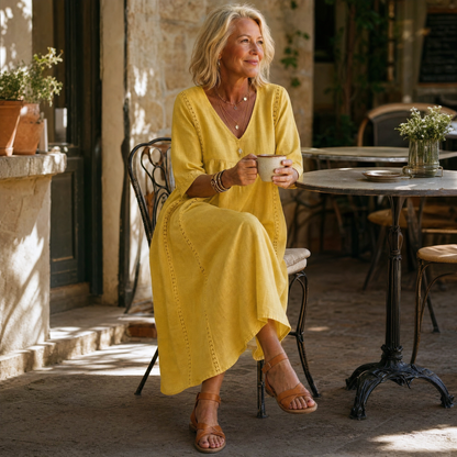 Relaxed Midi Dress with Pockets — View 3 | Clova