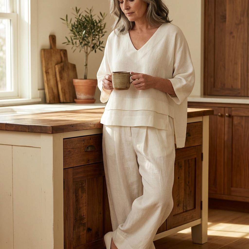 Asymmetric Two-Piece Set — View 3 | Clova