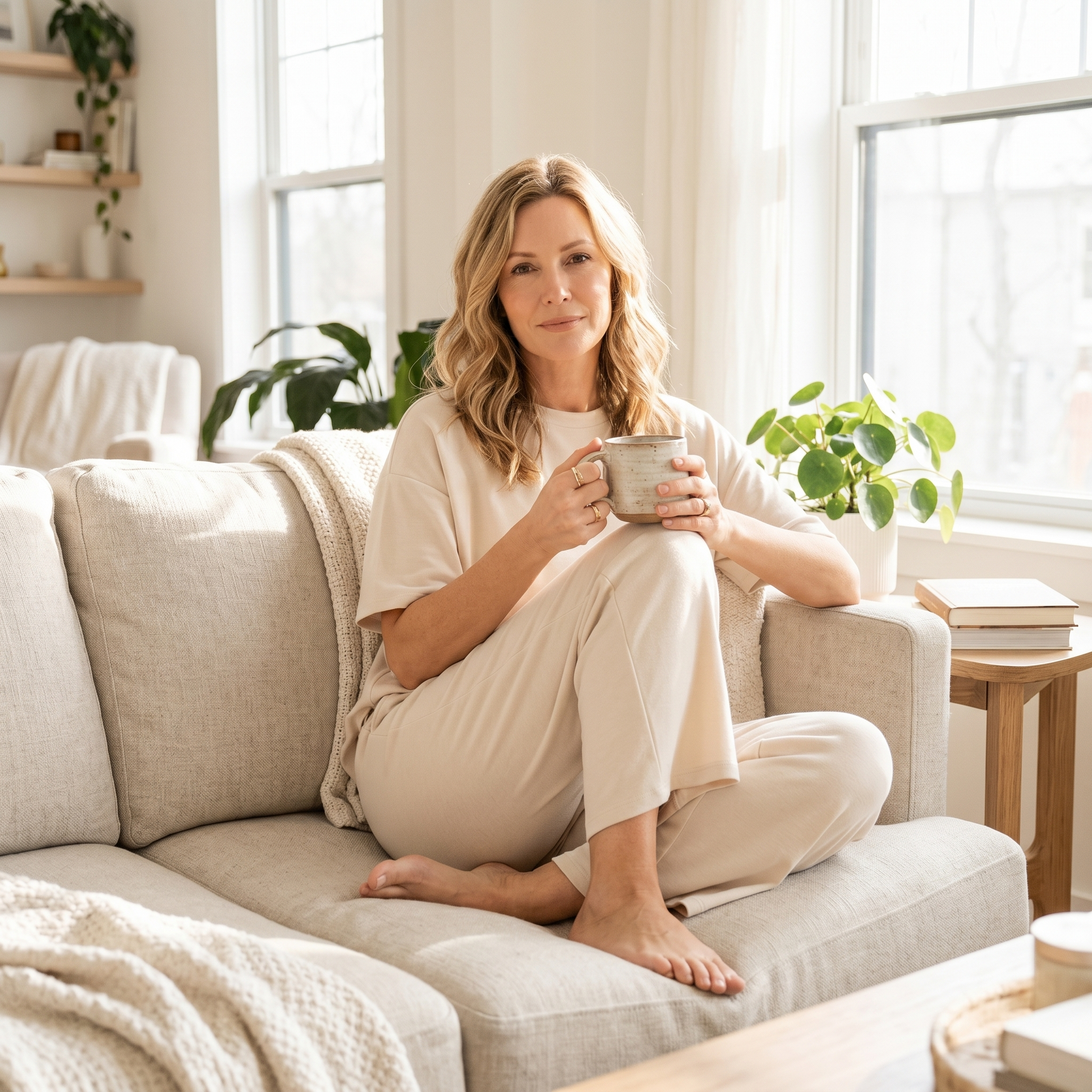 Soft Two-Piece Lounge Set — View 3 | Clova