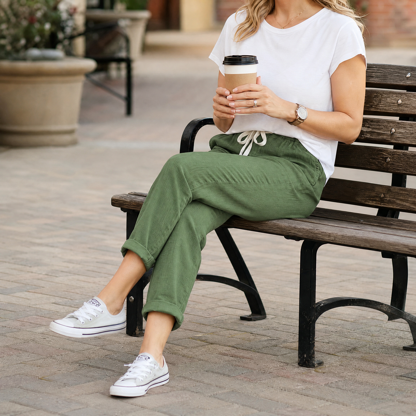Soft Ankle Pants for Everyday Wear — View 3 | Clova