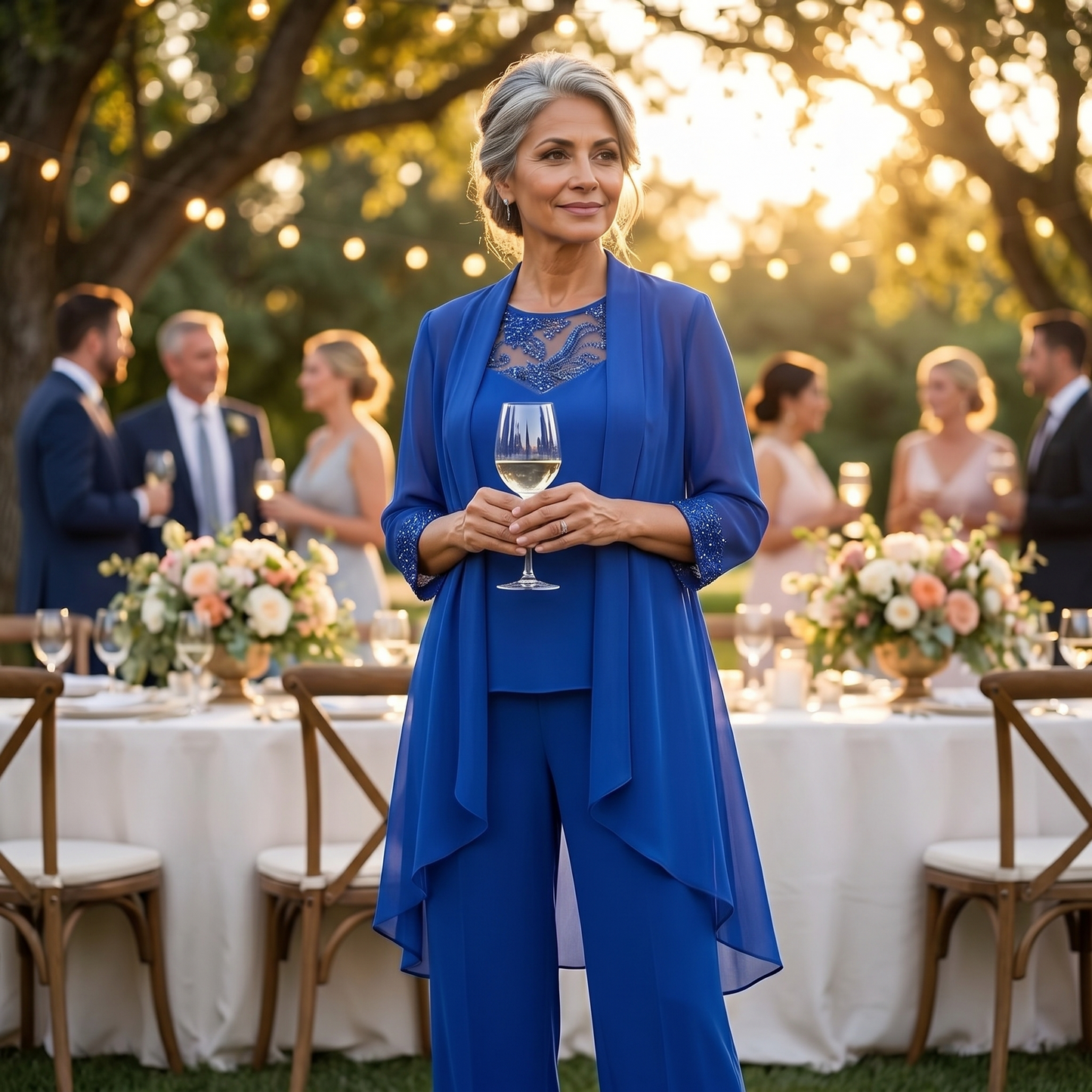 Three-Piece Pantsuit — View 3 | Clova