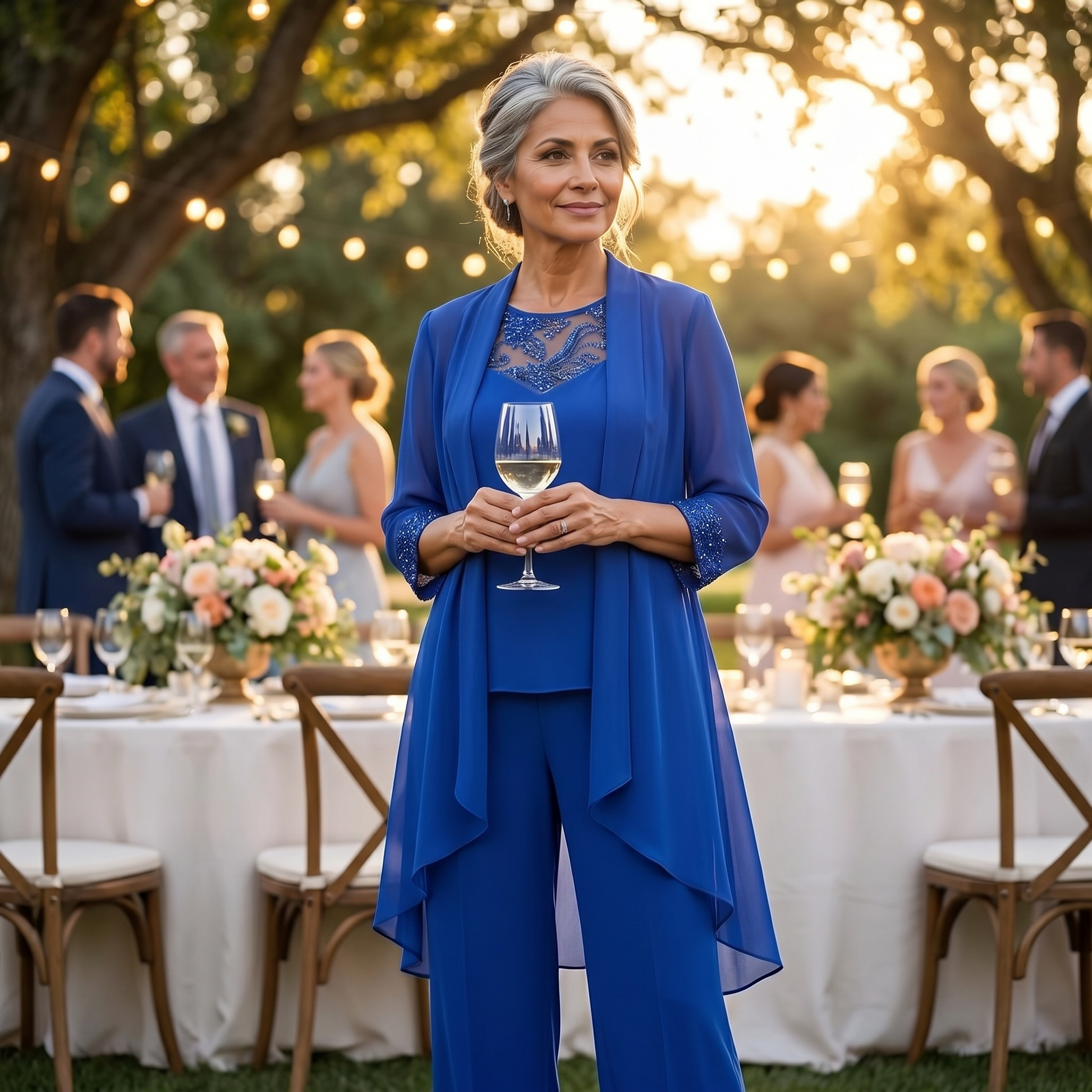Three-Piece Pantsuit — View 3 | Clova