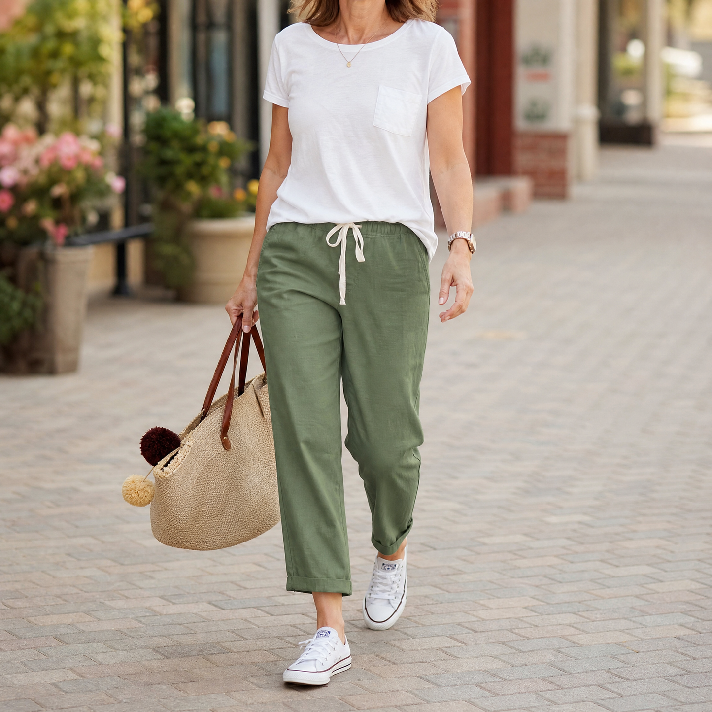 Soft Ankle Pants for Everyday Wear — View 4 | Clova
