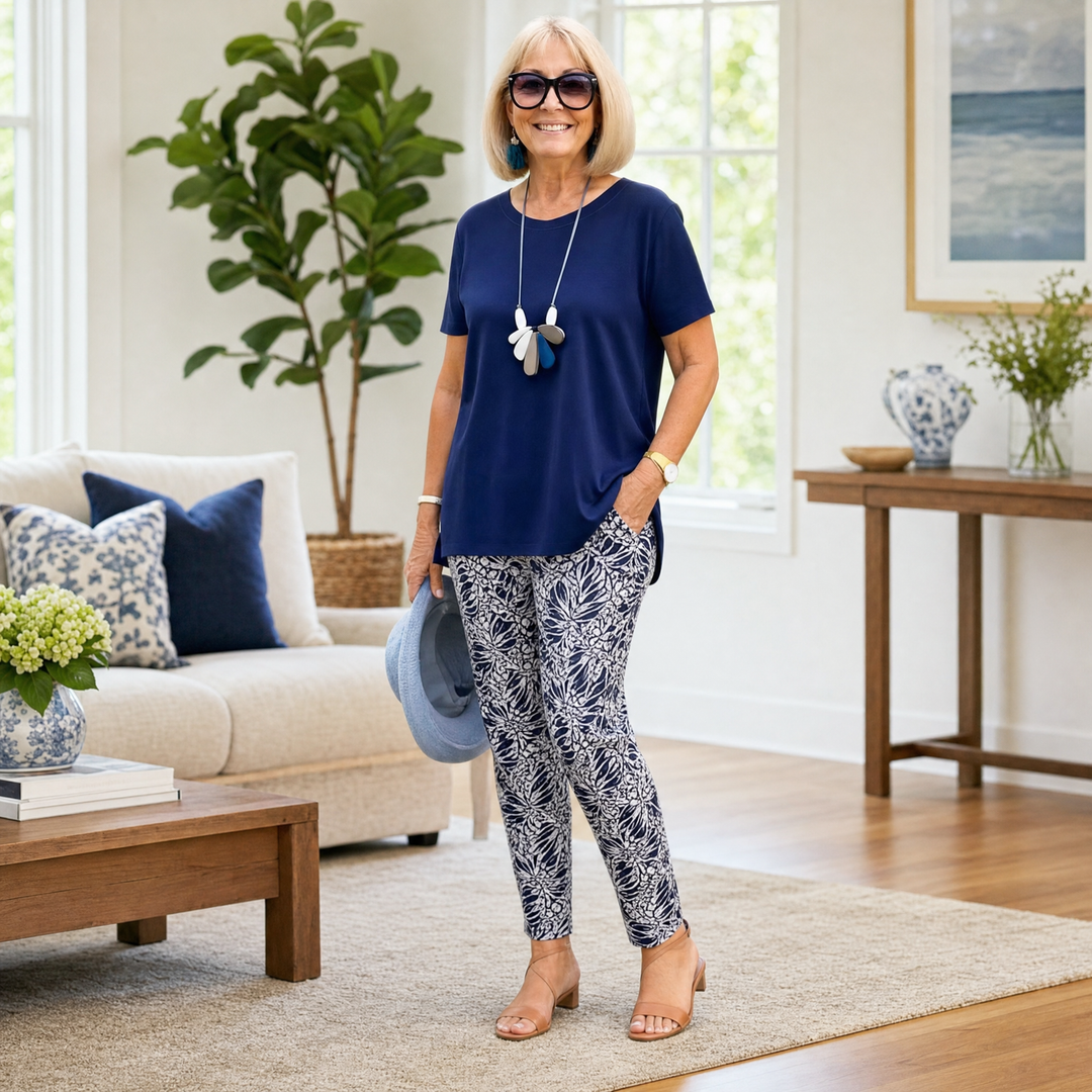Effortless Coastal Two-Piece Set — View 4 | Clova