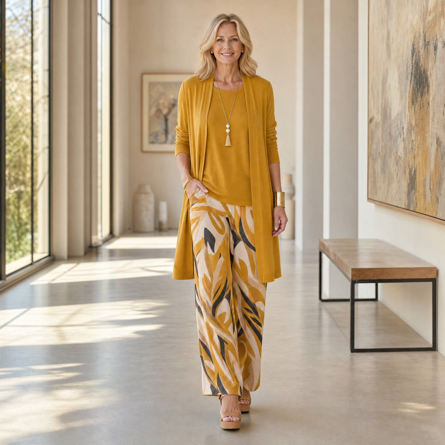 Elegant 3-Piece Cardigan Set — View 3 | Clova