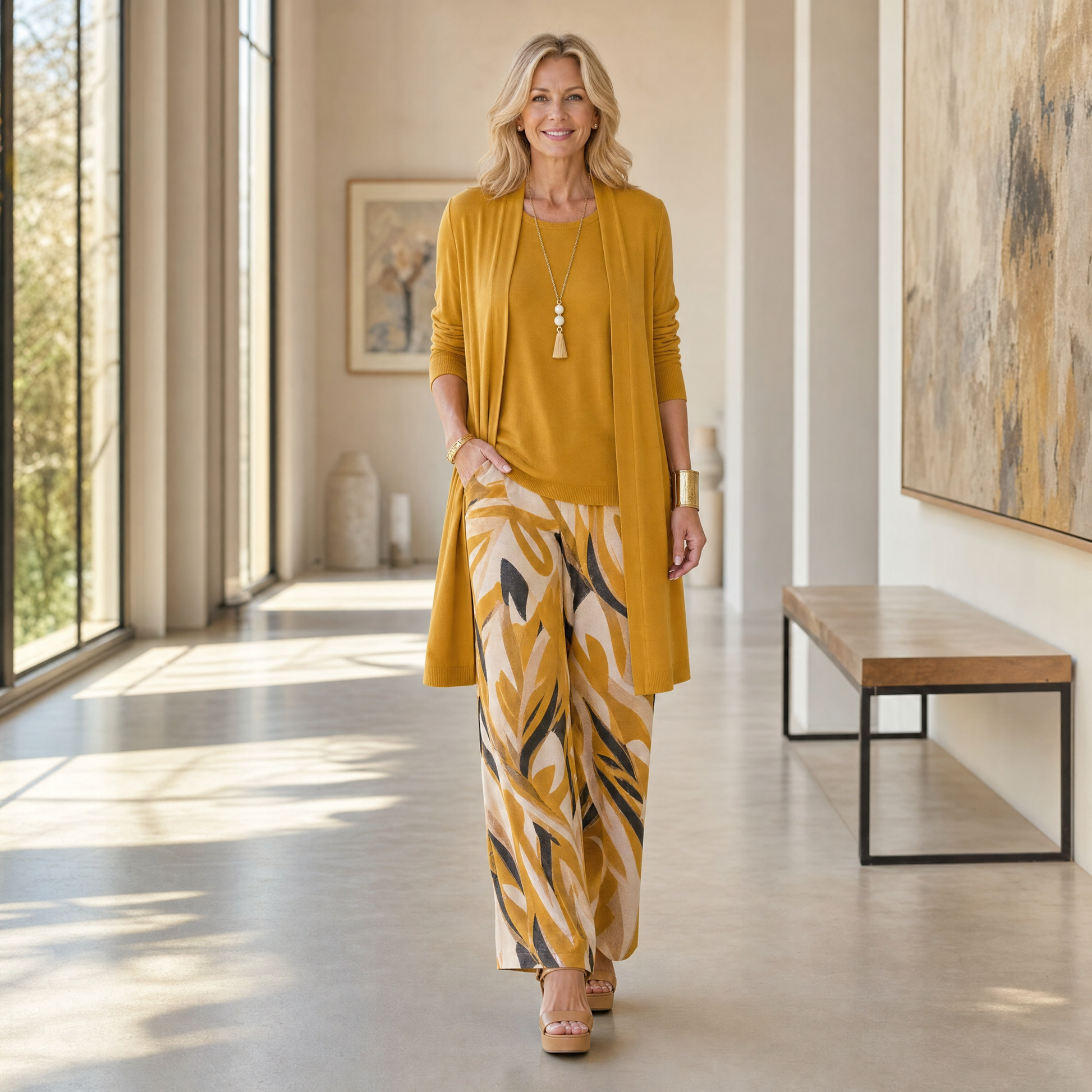 Elegant 3-Piece Cardigan Set — View 3 | Clova