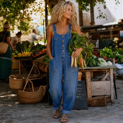Relaxed Overalls with Pockets — View 5 | Clova