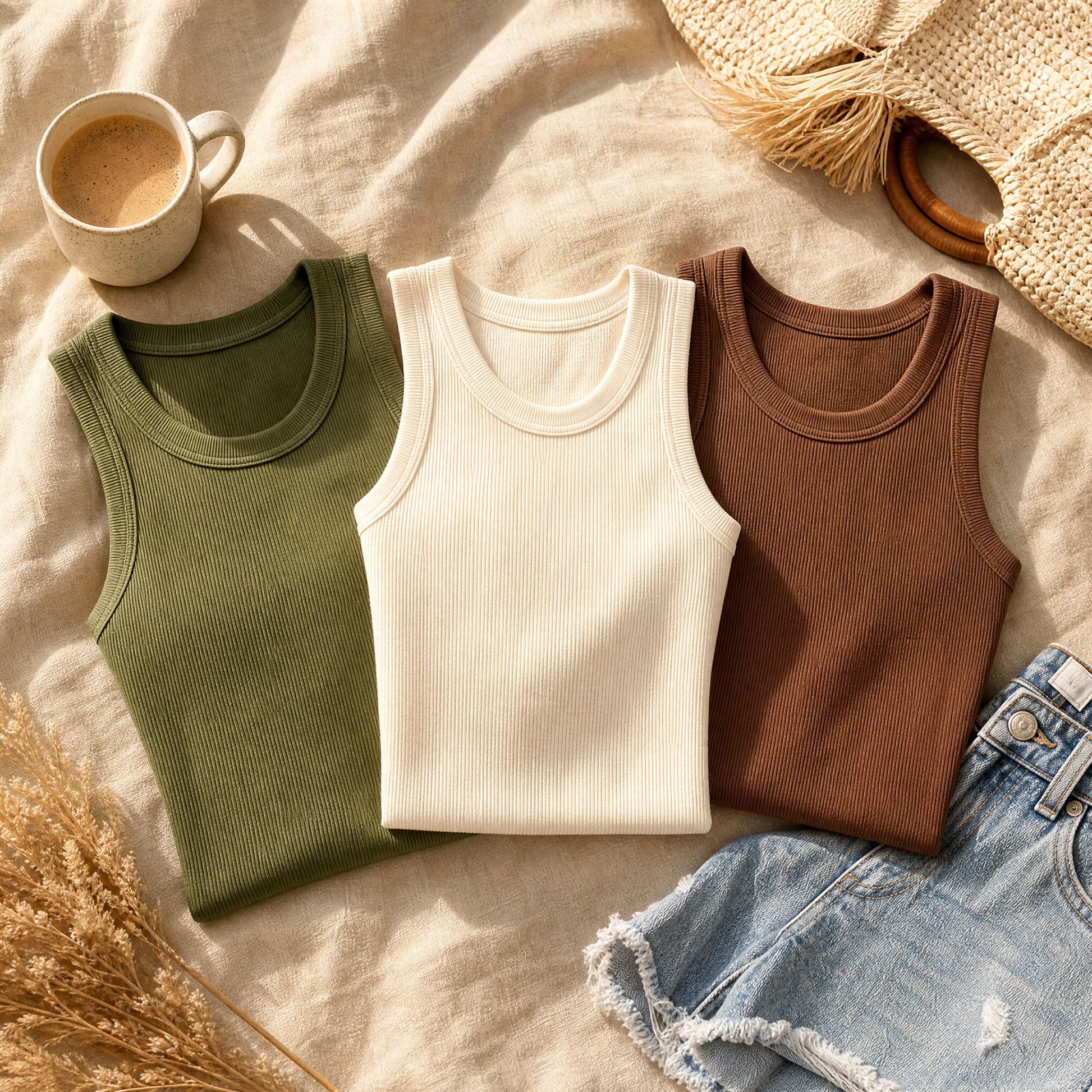 Built-In Bra Tank for Effortless Daily Wear — View 5 | Clova