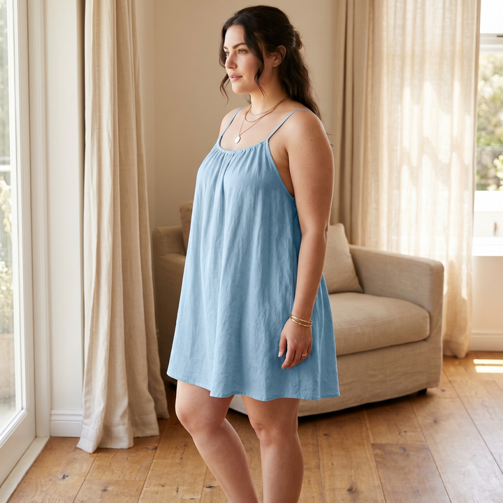 Summery Open-Back Sundress for Easy Summer Days — View 5 | Clova