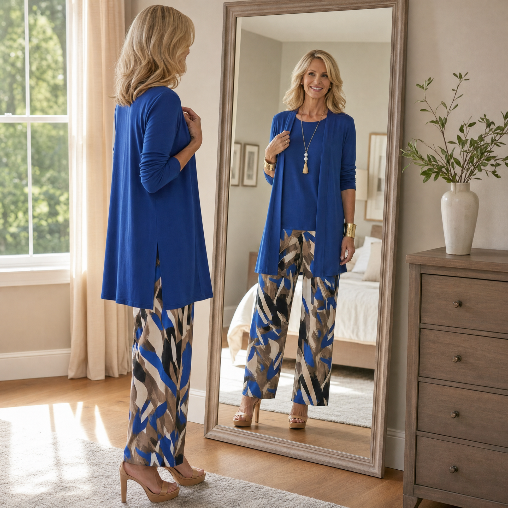 Elegant 3-Piece Cardigan Set — View 4 | Clova