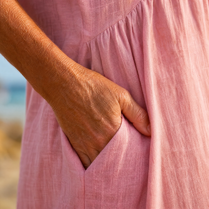Effortless Summer V-Neck Maxi Dress — View 5 | Clova