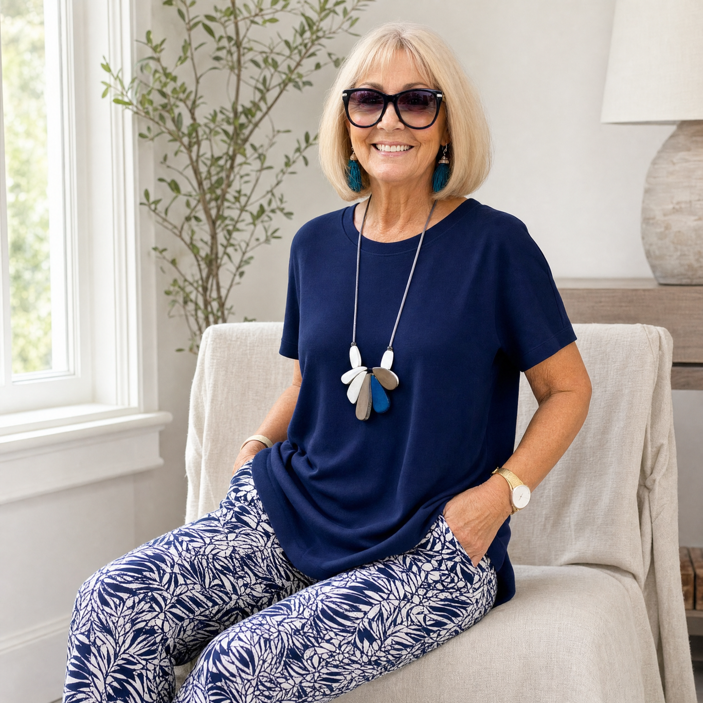 Effortless Coastal Two-Piece Set — View 6 | Clova