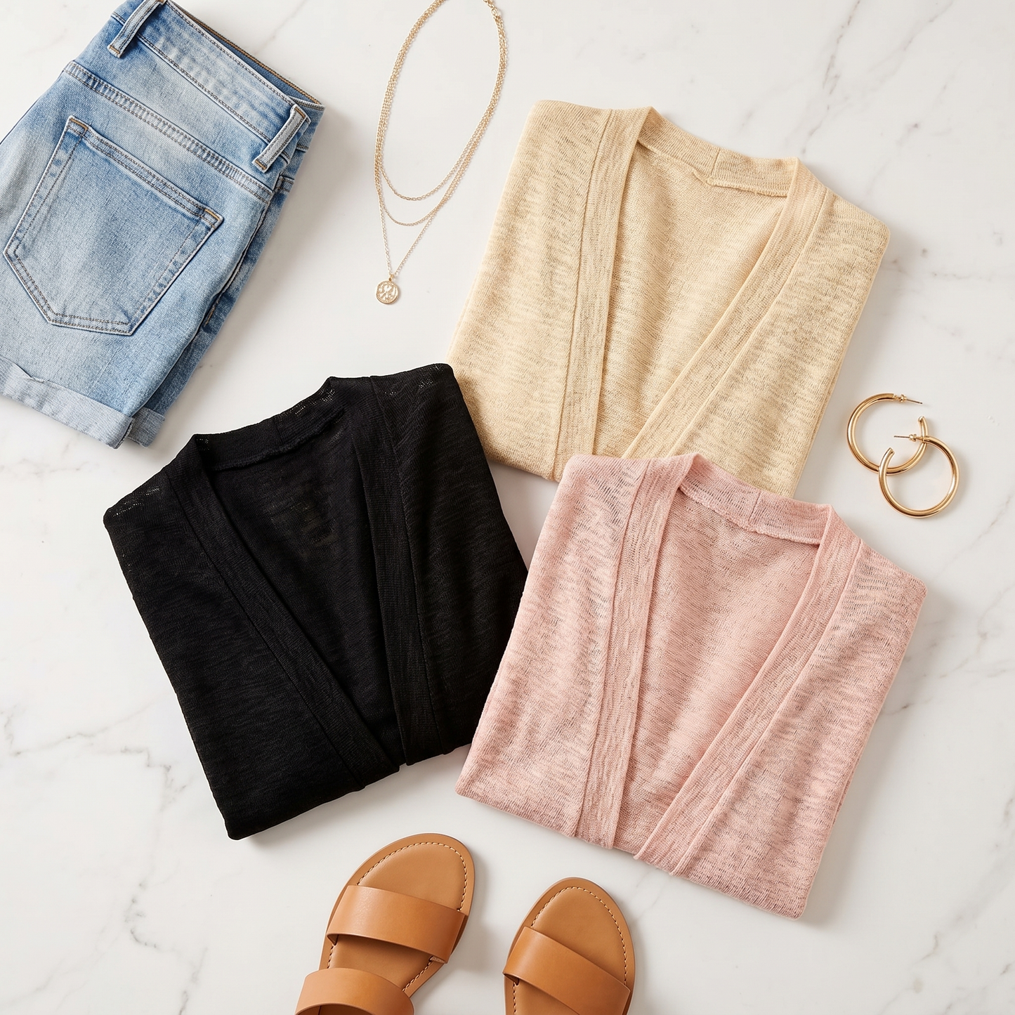 Breezy Open Summer Cardigan — View 6 | Clova