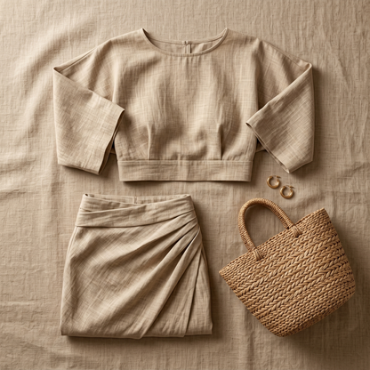 Lunavia Kimono Sleeve Two-Piece Set for Effortless Elegance — View 5 | Clova