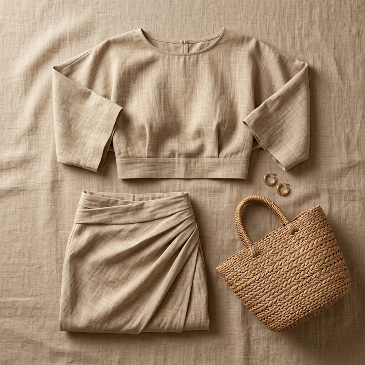 Lunavia Kimono Sleeve Two-Piece Set for Effortless Elegance — View 5 | Clova