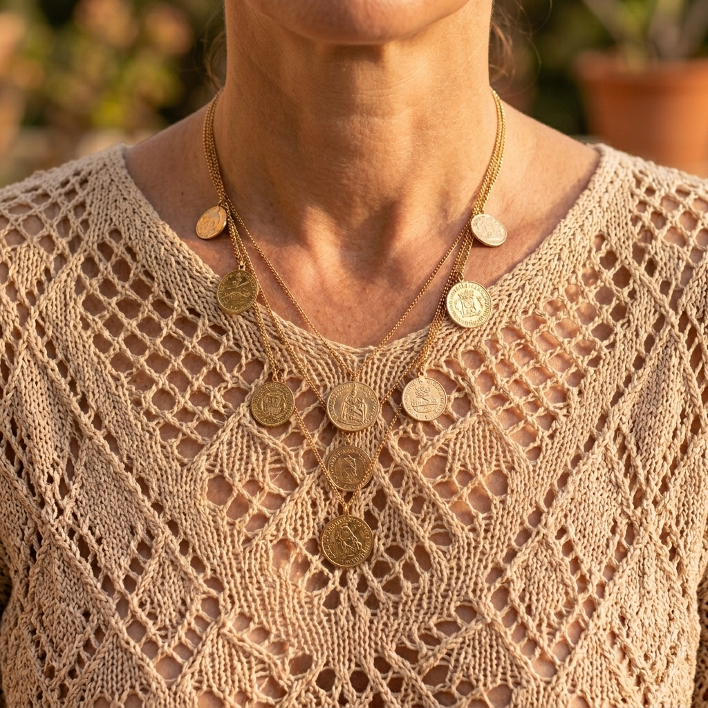Bohemian Crochet V-Neck Top — View 6 | Clova