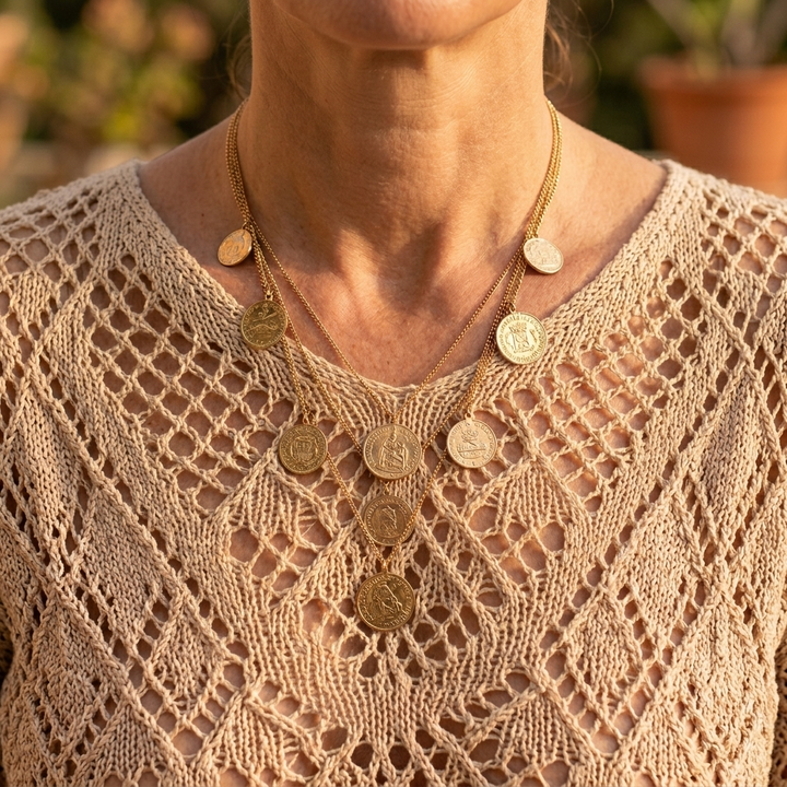 Bohemian Crochet V-Neck Top — View 6 | Clova