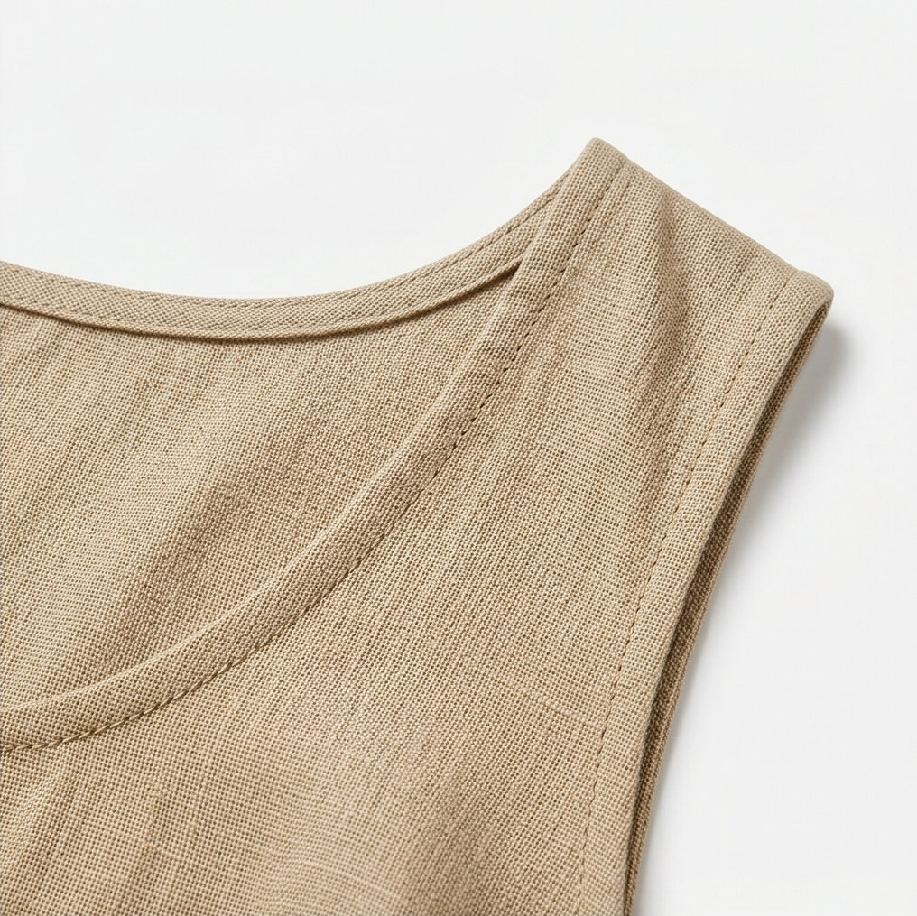 Lunavia Linen Cotton Two Piece Set with Duster — View 9 | Clova