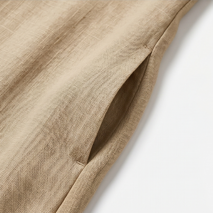 Lunavia Linen Cotton Two Piece Set with Duster — View 10 | Clova