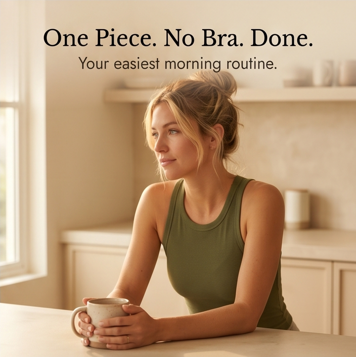 Built-In Bra Tank for Effortless Daily Wear — View 9 | Clova
