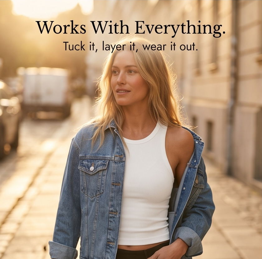 Built-In Bra Tank for Effortless Daily Wear — View 10 | Clova