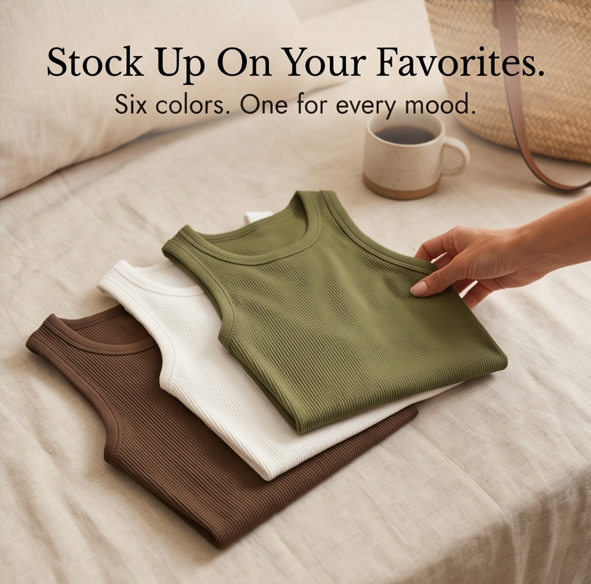 Built-In Bra Tank for Effortless Daily Wear — View 11 | Clova