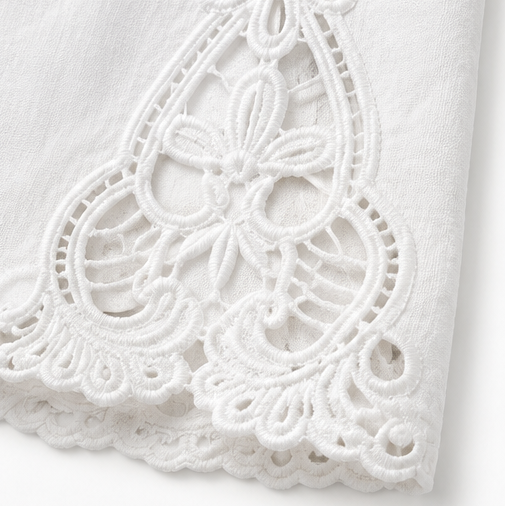 Lace Trim Drawstring Comfort Pants — View 13 | Clova
