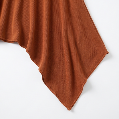 Flowy Handkerchief-Hem Knit Tunic — View 8 | Clova