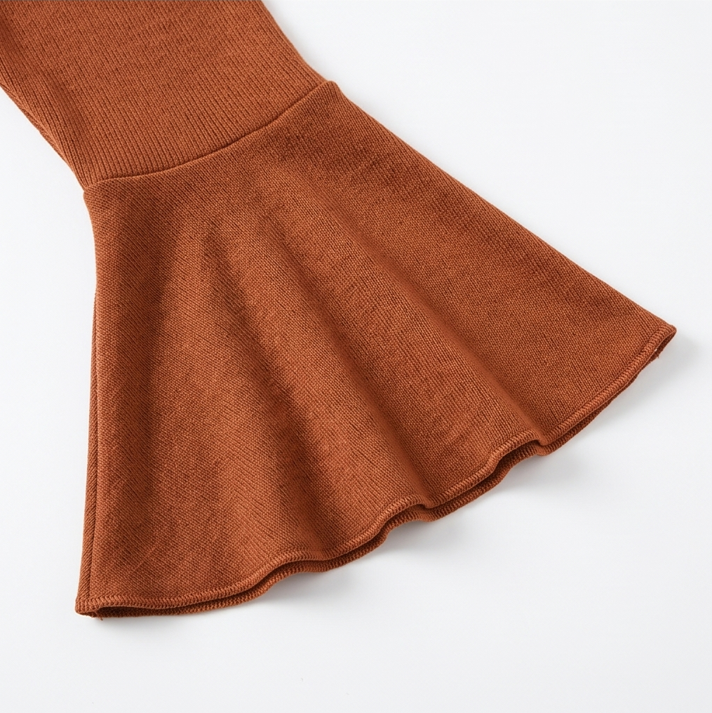 Flowy Handkerchief-Hem Knit Tunic — View 9 | Clova