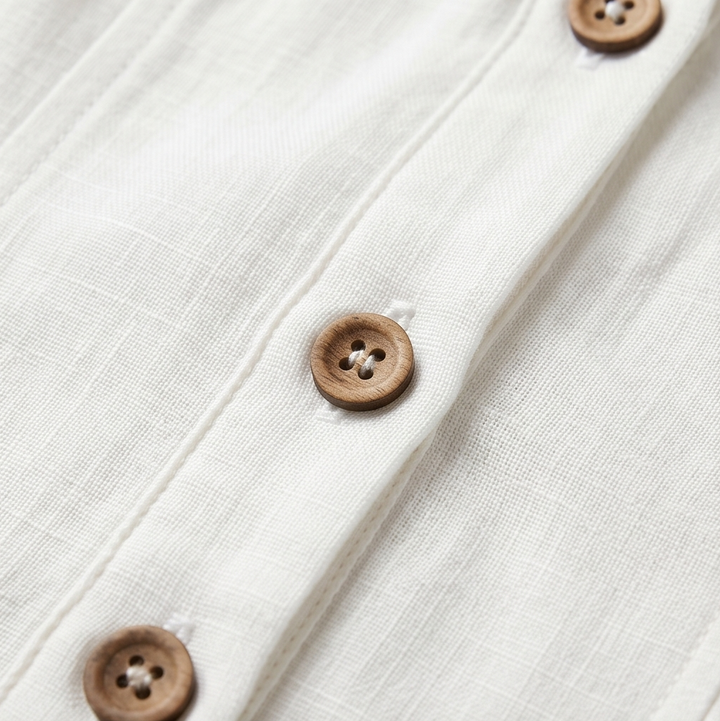 Wide-Leg Button Front Jumpsuit — View 13 | Clova