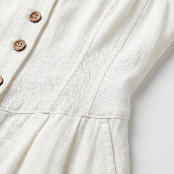 Wide-Leg Button Front Jumpsuit — View 14 | Clova