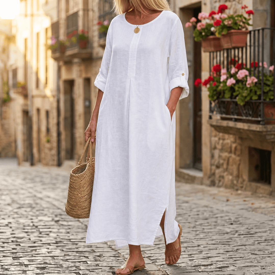 Flowy Linen-Style Maxi for Everyday Elegance — View 11 | Clova