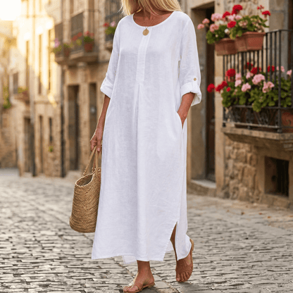 Flowy Linen-Style Maxi for Everyday Elegance — View 11 | Clova
