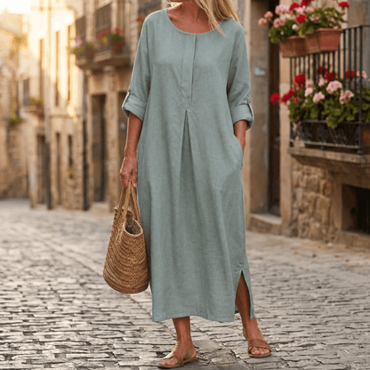 Flowy Linen-Style Maxi for Everyday Elegance — View 12 | Clova