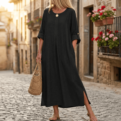 Flowy Linen-Style Maxi for Everyday Elegance — View 14 | Clova