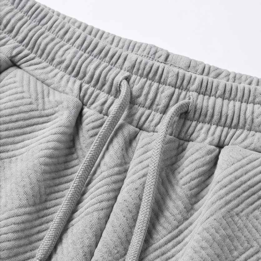 Textured Knit 2-Piece Lounge Set for Real Curves — View 14 | Clova
