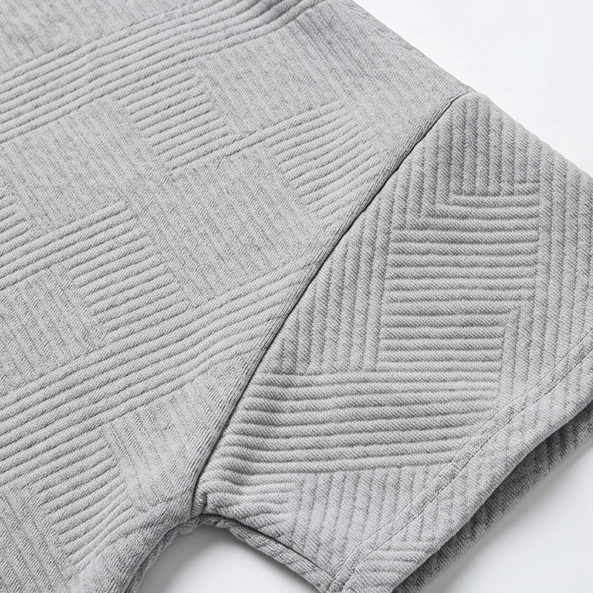 Textured Knit 2-Piece Lounge Set for Real Curves — View 15 | Clova