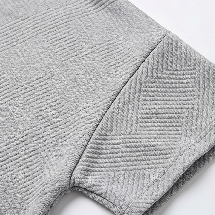 Textured Knit 2-Piece Lounge Set for Real Curves — View 15 | Clova