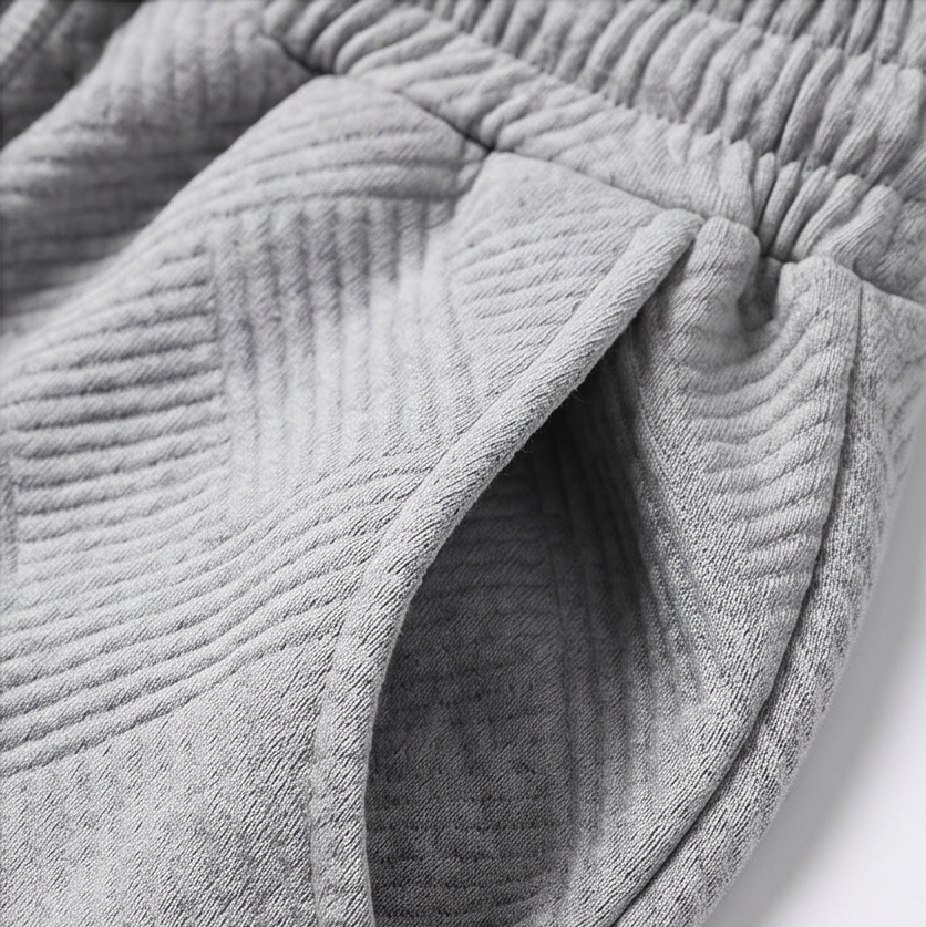 Textured Knit 2-Piece Lounge Set for Real Curves — View 16 | Clova