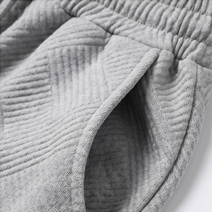 Textured Knit 2-Piece Lounge Set for Real Curves — View 16 | Clova