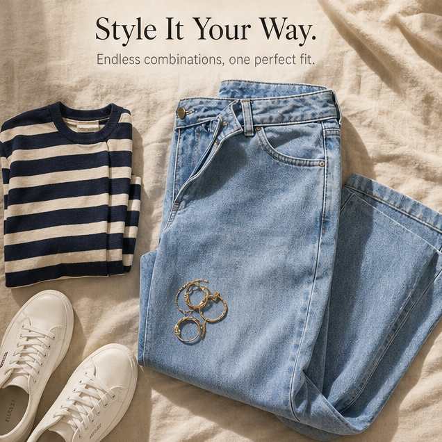 Vintage Relaxed-Fit Wide-Leg Jeans — View 11 | Clova